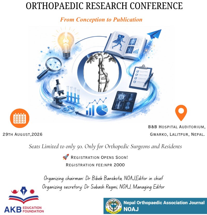 Orthopaedic Research Conference (NOAJ and AKBEF)